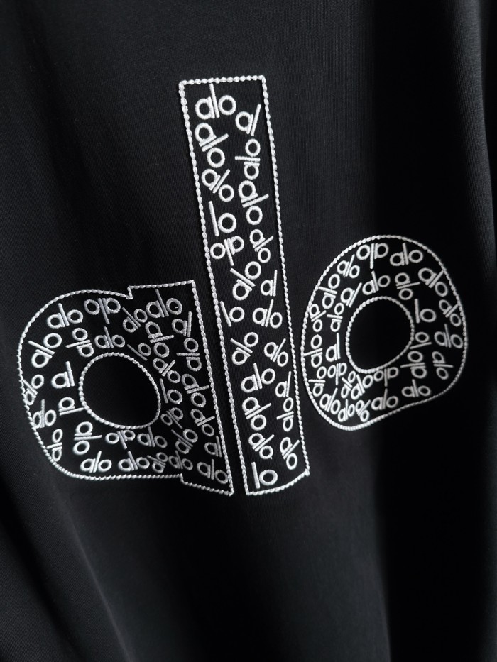 SMCL-862 Top Quality Alo Yoga 280g Cotton 3D LOGO T-shirt