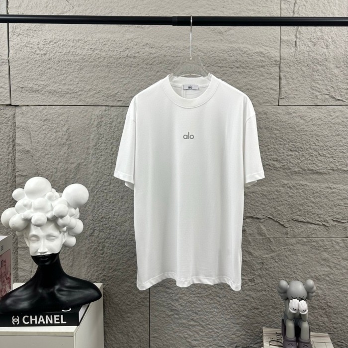 SMCL-864 Top Quality Alo Yoga 280g Cotton 3D LOGO T-shirt