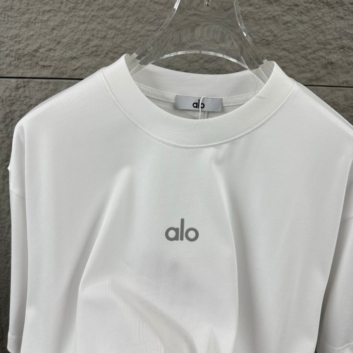 SMCL-864 Top Quality Alo Yoga 280g Cotton 3D LOGO T-shirt