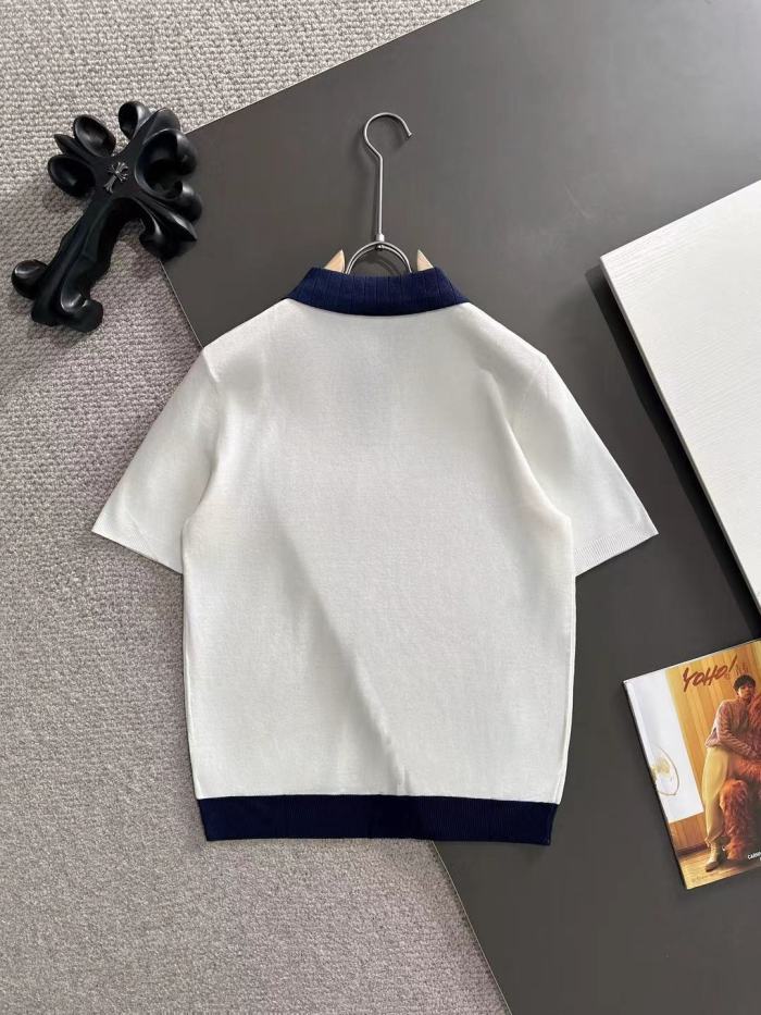 SMCL-3844 Top Quality Alo Yoga Knitting Half Zipper Polo-shirt
