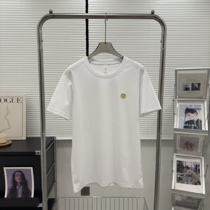SMCL-833 Top Quality Lululemon 220g Cotton Embroidered LOGO T-shirt