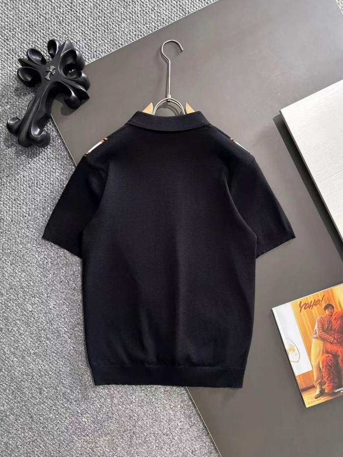 SMCL-3840 Top Quality Alo Yoga Knitting Half Zipper Polo-shirt
