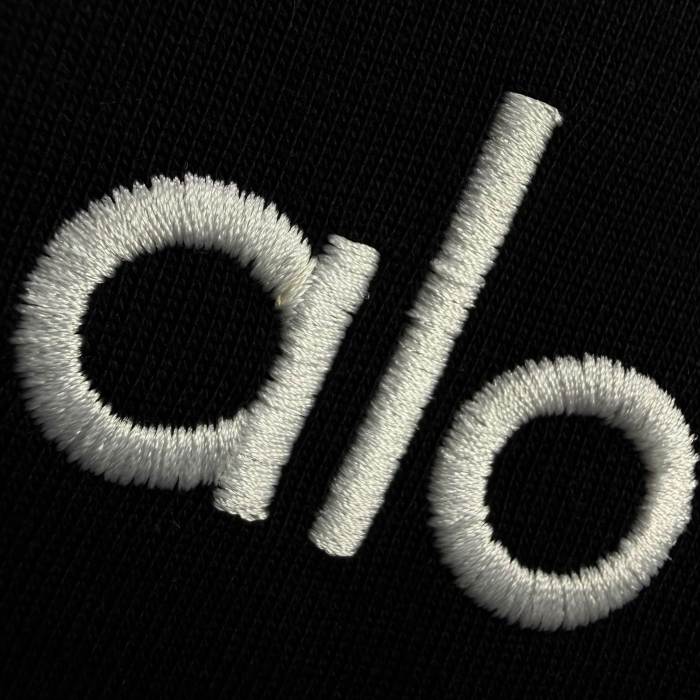 SMCL-3848 High Quality Alo Yoga 280g Cotton Embroidery LOGO T-shirt