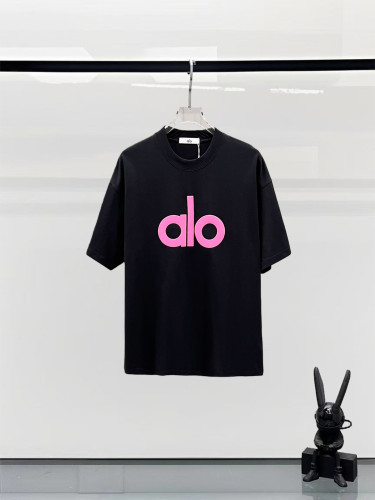 SMCL-852 Top Quality Alo Yoga 280g Cotton 3D Silicone LOGO T-shirt