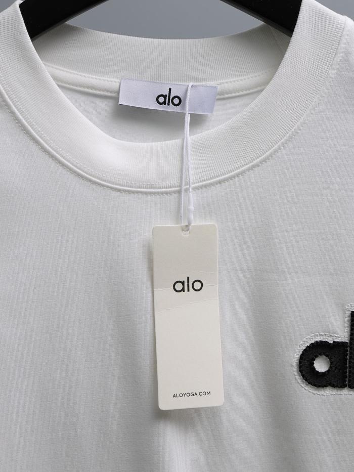SMCL-3838 Top Quality Alo Yoga 280g Cotton 3D LOGO T-shirt