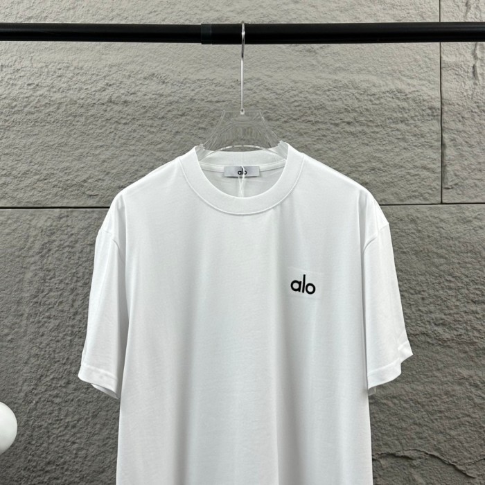SMCL-864 Top Quality Alo Yoga 280g Cotton 3D LOGO T-shirt