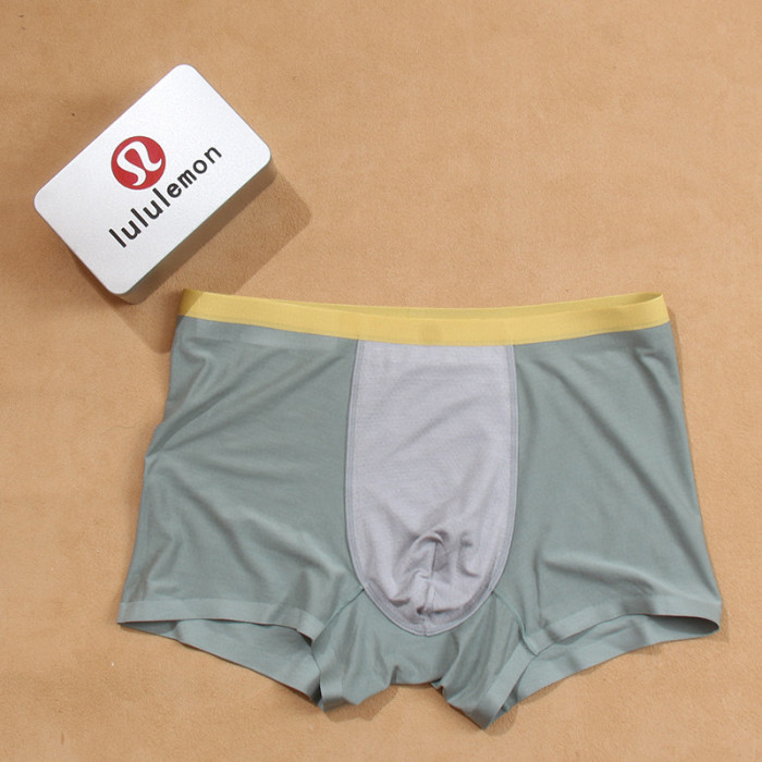 SMCL-845 Top Quality Lululemon 5A Antibacterial Modal 3 Packing 1 Box Men's Underwear With Box Package