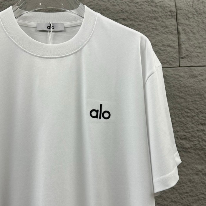 SMCL-864 Top Quality Alo Yoga 280g Cotton 3D LOGO T-shirt