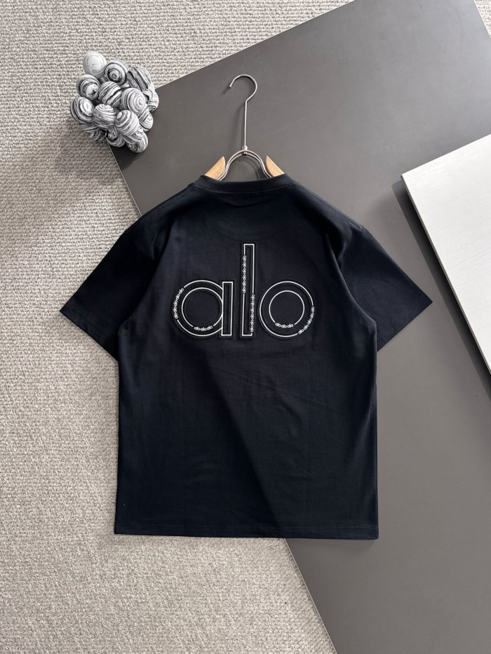 SMCL-861 Top Quality Alo Yoga 380g Cotton 3D LOGO T-shirt