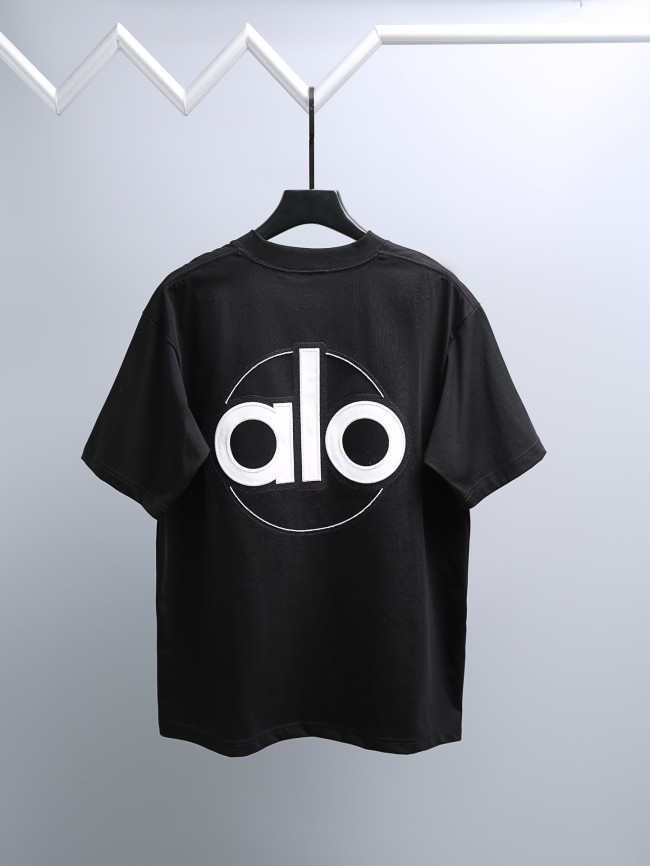 SMCL-3836 Top Quality Alo Yoga 280g Cotton 3D LOGO T-shirt