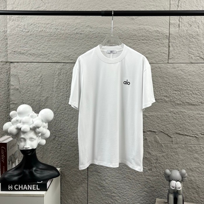 SMCL-864 Top Quality Alo Yoga 280g Cotton 3D LOGO T-shirt