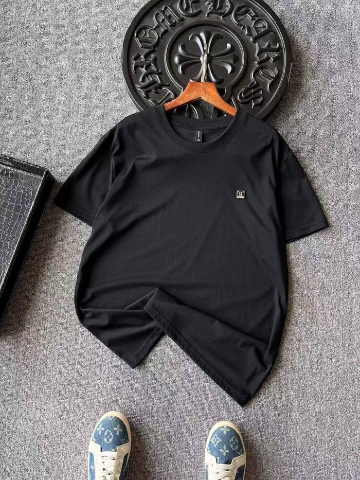 SMCL-847 Top Quality Lululemon High-end Mulberry Silk Mercerized Cotton Fabric T-shirt