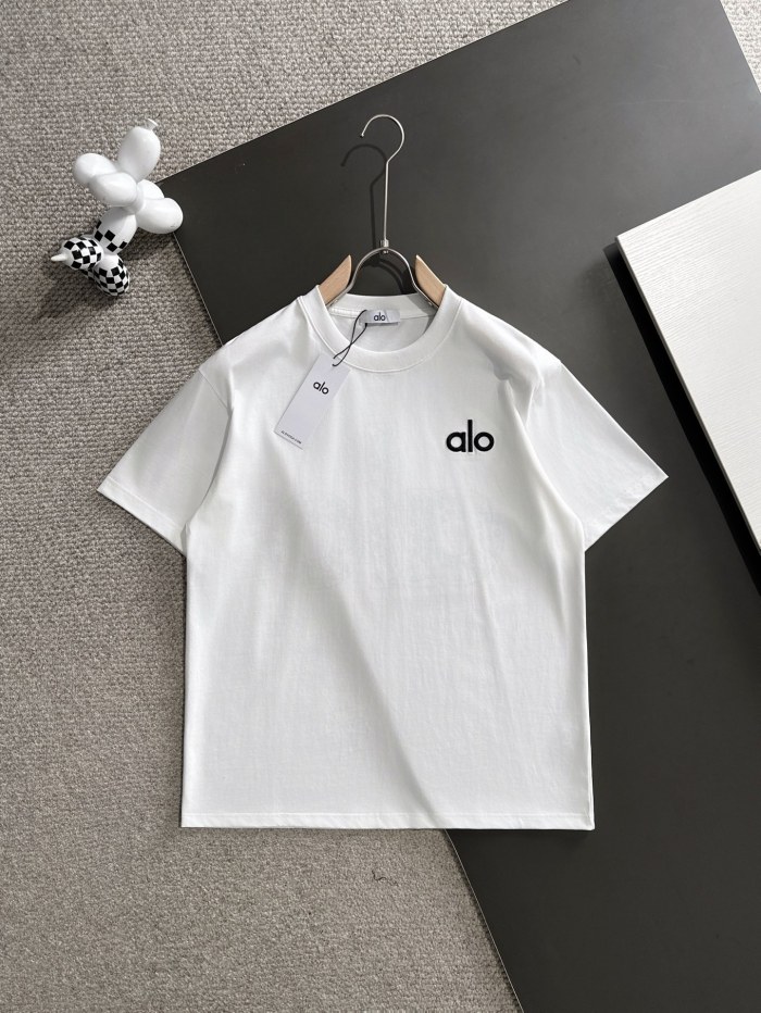 SMCL-862 Top Quality Alo Yoga 280g Cotton 3D LOGO T-shirt
