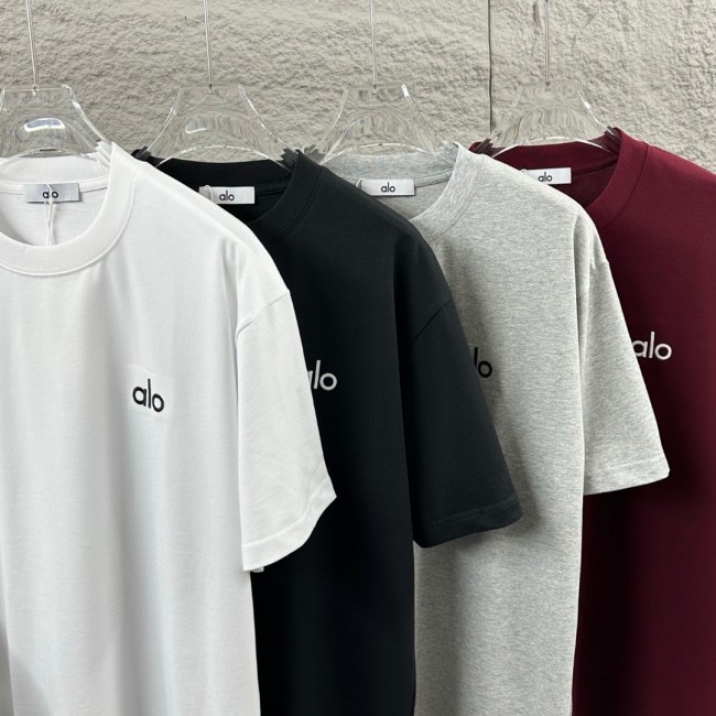 SMCL-864 Top Quality Alo Yoga 280g Cotton 3D LOGO T-shirt