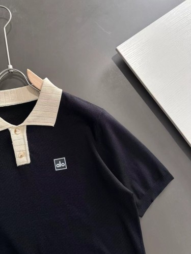 SMCL-3842 Top Quality Alo Yoga Knitting Polo-shirt
