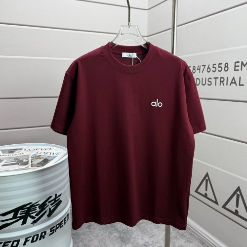 SMCL-3849 High Quality Alo Yoga 280g Cotton Embroidery LOGO T-shirt