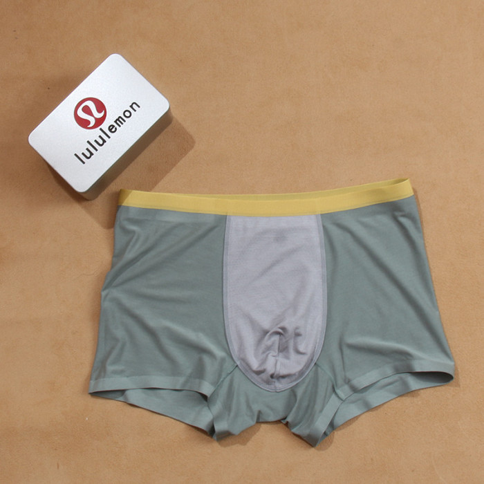 SMCL-845 Top Quality Lululemon 5A Antibacterial Modal 3 Packing 1 Box Men's Underwear With Box Package