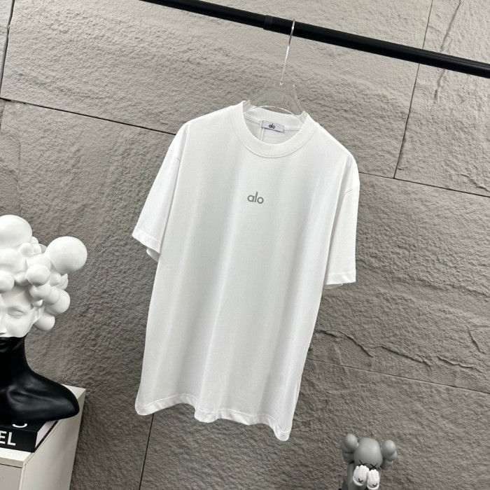 SMCL-864 Top Quality Alo Yoga 280g Cotton 3D LOGO T-shirt