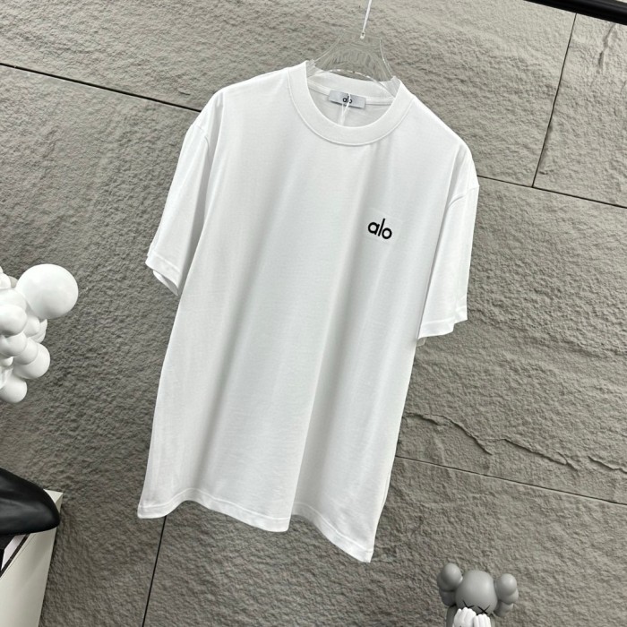 SMCL-864 Top Quality Alo Yoga 280g Cotton 3D LOGO T-shirt