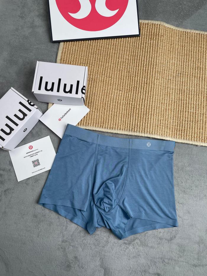SMCL-844 Top Quality Lululemon 7A Antibacterial Modal 3 Packing 1 Box Men's Underwear With Box Package