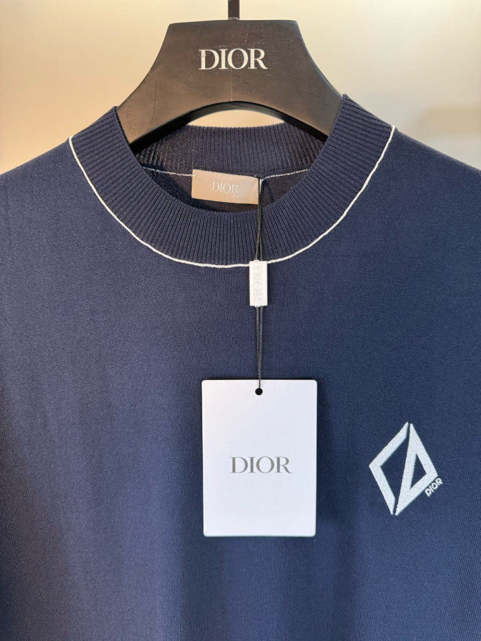 SMCL-4164 Top Quality Dior Diamond 290g Cotton T-shirt