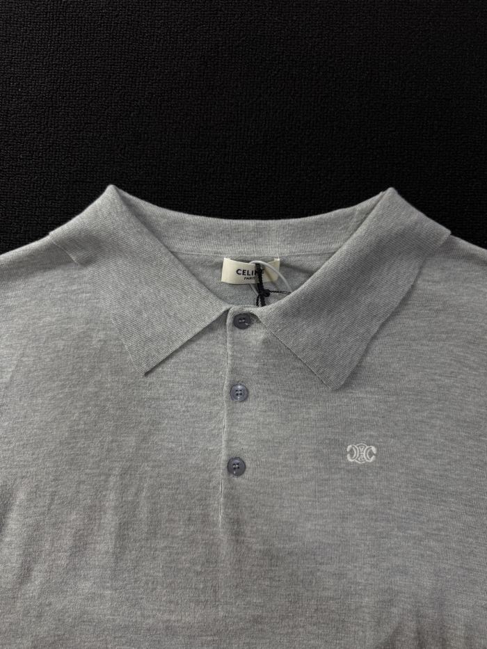 SMCL-4274 High Quality Celine 240g Cotton Polo-shirts