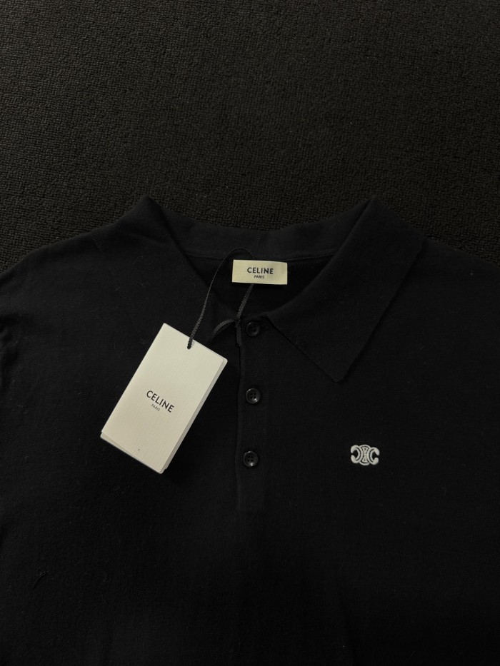 SMCL-4274 High Quality Celine 240g Cotton Polo-shirts