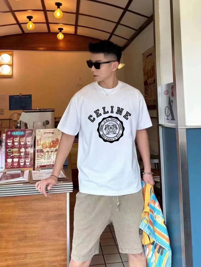 SMCL-4291 High Quality Celine 280g Cotton T-shirts