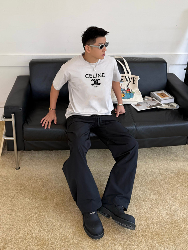 SMCL-4287 High Quality Celine 280g Cotton T-shirts