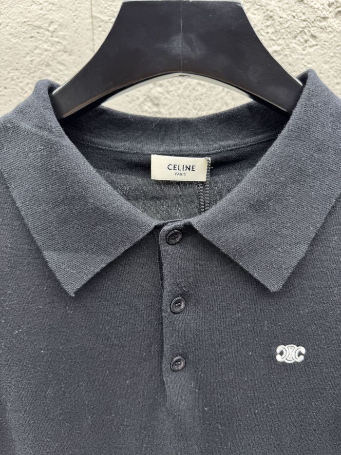 SMCL-4274 High Quality Celine 240g Cotton Polo-shirts