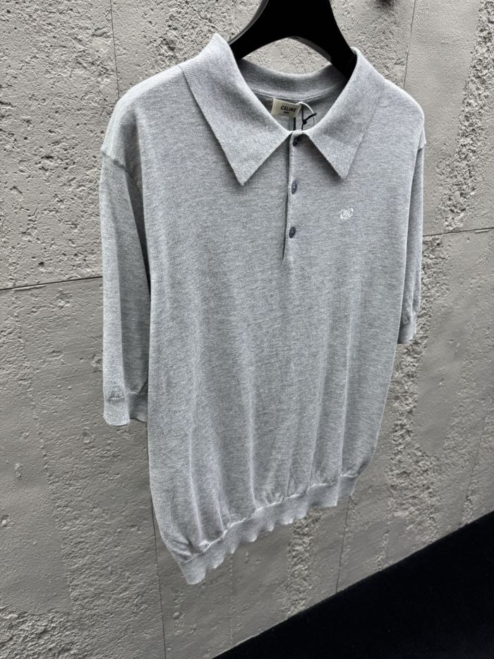 SMCL-4274 High Quality Celine 240g Cotton Polo-shirts