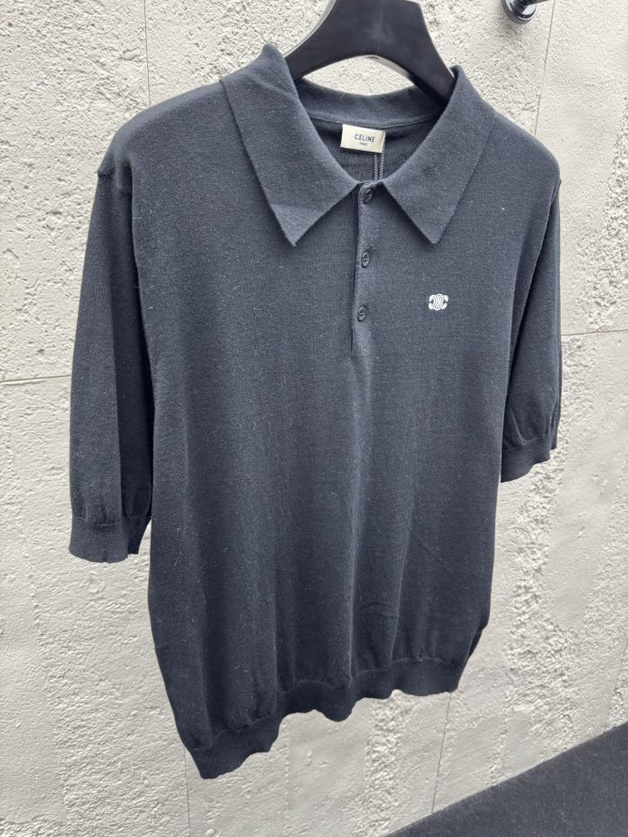 SMCL-4274 High Quality Celine 240g Cotton Polo-shirts