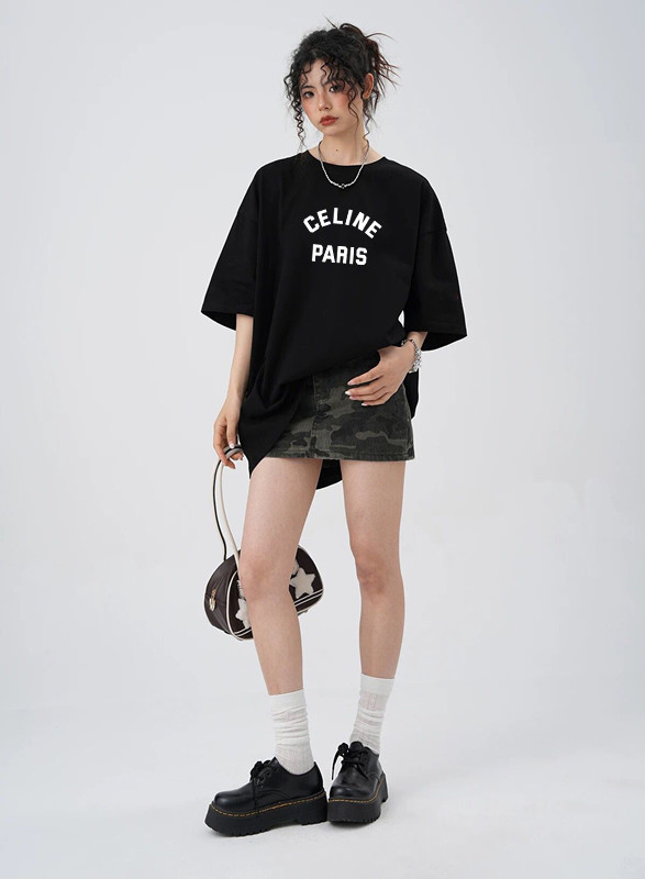 SMCL-4284 High Quality Celine 280g Cotton T-shirts