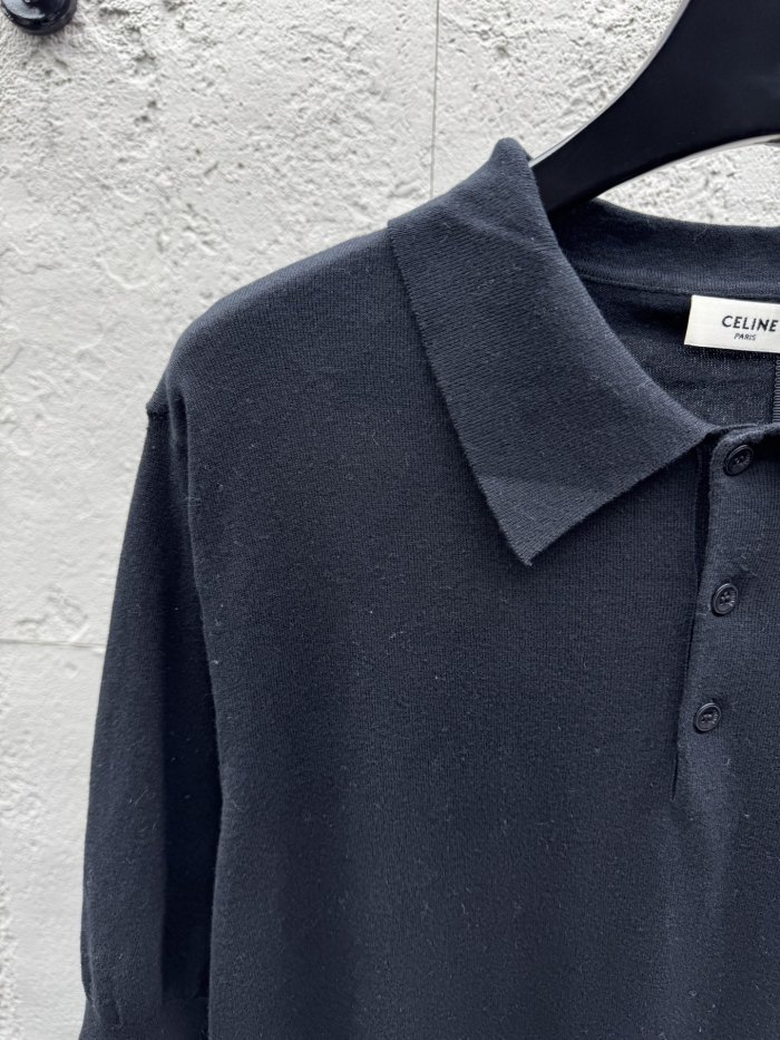 SMCL-4274 High Quality Celine 240g Cotton Polo-shirts