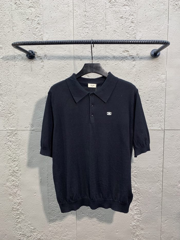 SMCL-4274 High Quality Celine 240g Cotton Polo-shirts