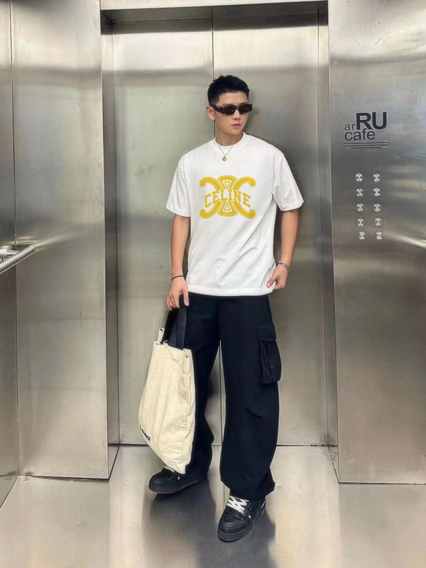 SMCL-4281 High Quality Celine 280g Cotton T-shirts