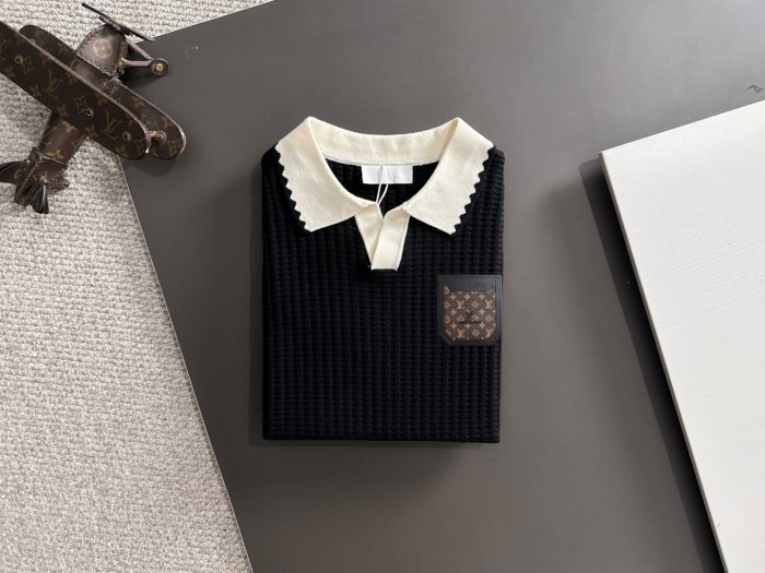 SMCL-4307 High Quality 2026ss Louis Vuitton Knitting T-shirt