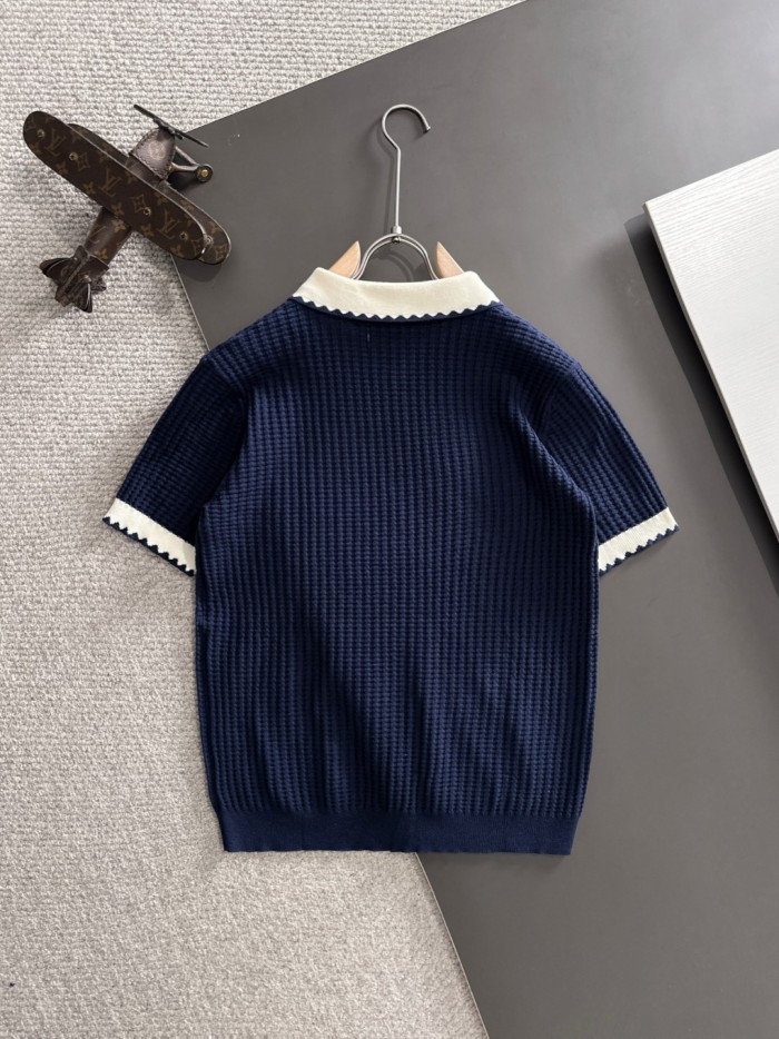 SMCL-4307 High Quality 2026ss Louis Vuitton Knitting T-shirt