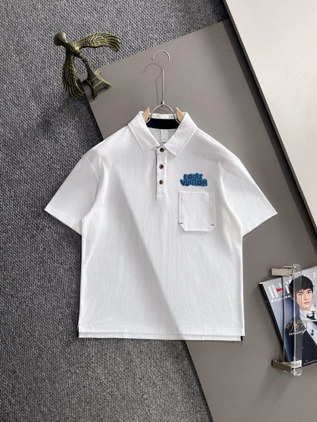 SMCL-4328 High Quality 2026ss Louis Vuitton Cotton Polo-shirt