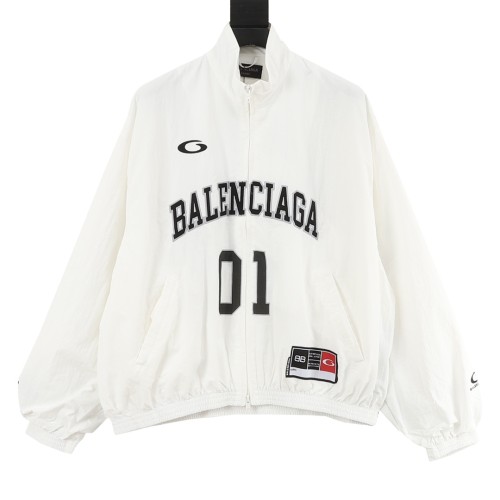 SMCL-4430 High Quality 2026ss Balenciaga 270g Cotton Sportwear Jacket + Pant Set