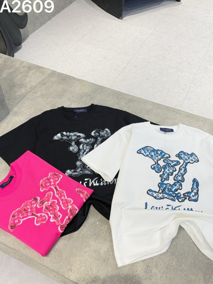 SMCL-4333 High Quality 2026ss Louis Vuitton 280g Cotton T-shirt