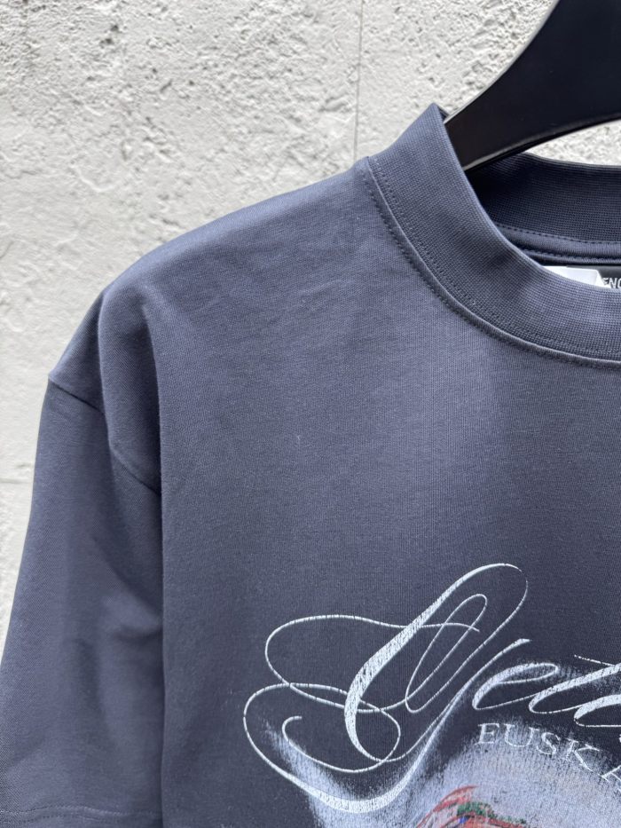 SMCL-4437 High Quality 2026ss Balenciaga 320g Cotton Oversize T-shirt