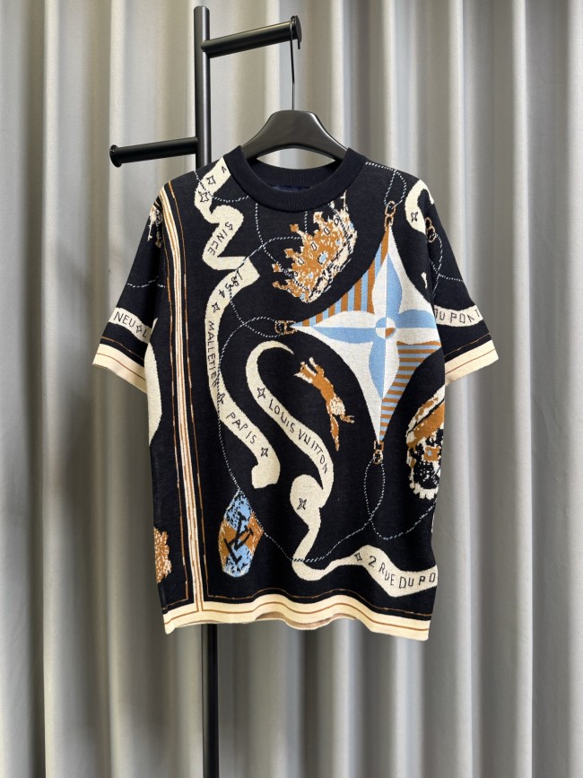 SMCL-4358 High Quality 2026ss Louis Vuitton Knitting T-shirt