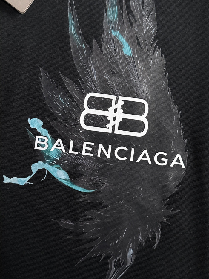 SMCL-4451 High Quality 2026ss Balenciaga 270g Cotton T-shirt