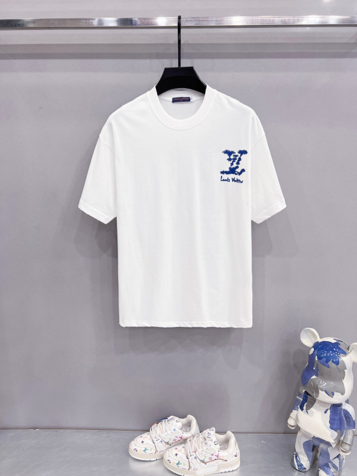 SMCL-4343 High Quality 2026ss Louis Vuitton 280g Cotton T-shirt