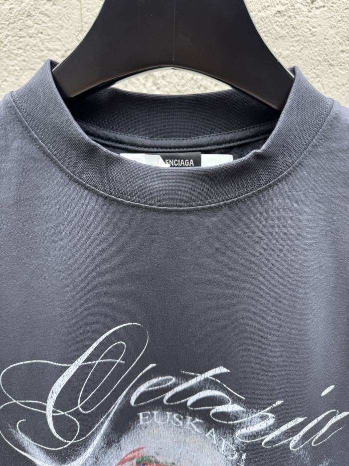 SMCL-4437 High Quality 2026ss Balenciaga 320g Cotton Oversize T-shirt