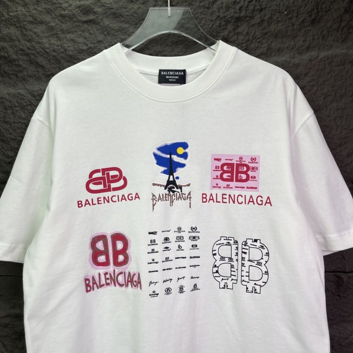 SMCL-4468 High Quality 2026ss Balenciaga 300g Cotton T-shirt
