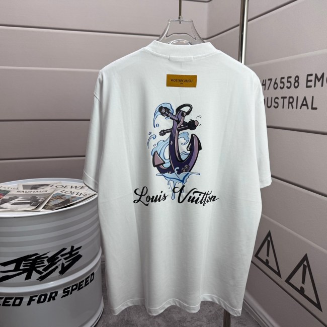 SMCL-4395 High Quality 2026ss Louis Vuitton 280g Cotton T-shirt