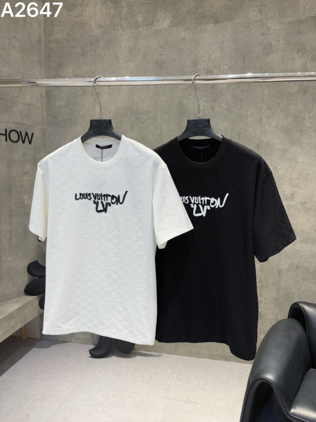 SMCL-4335 High Quality 2026ss Louis Vuitton 280g Cotton T-shirt