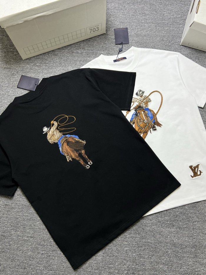 SMCL-4387 High Quality 2026ss Louis Vuitton 280g Cotton T-shirt